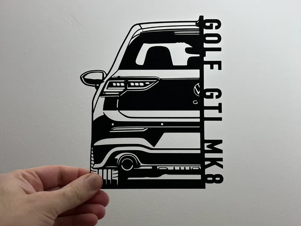 تابلو دیواری فولکس‌واگن گلف GTI MK8