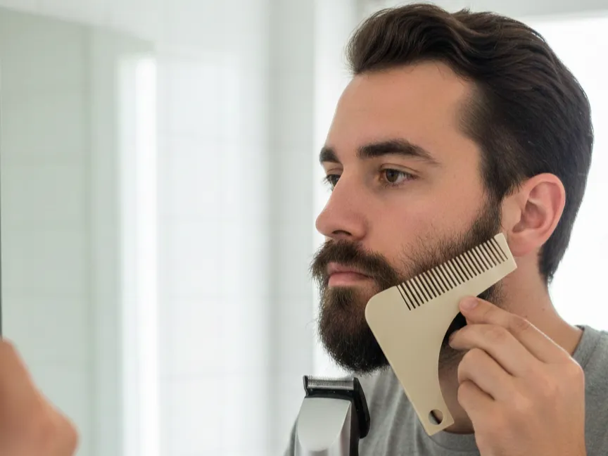 شابلون فرم‌دهنده ریش و شانه اصلاح مینیمال