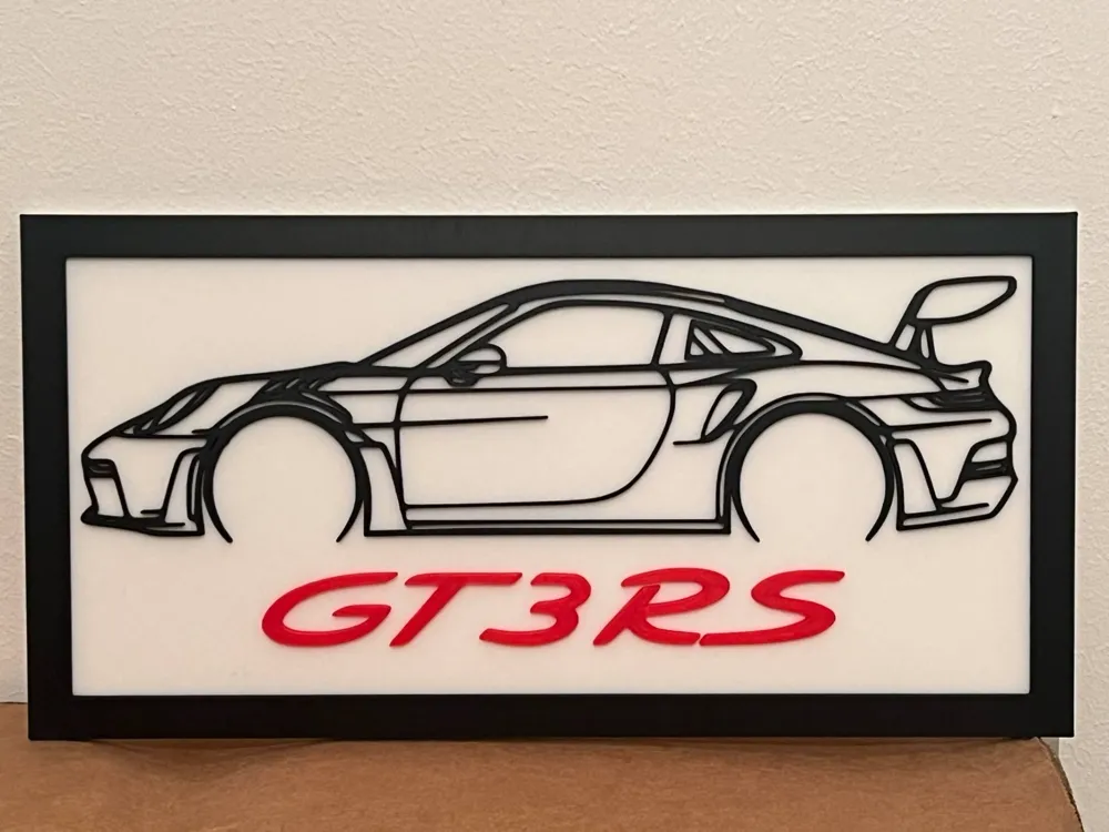 تابلو دیواری پورشه 911 GT3 RS