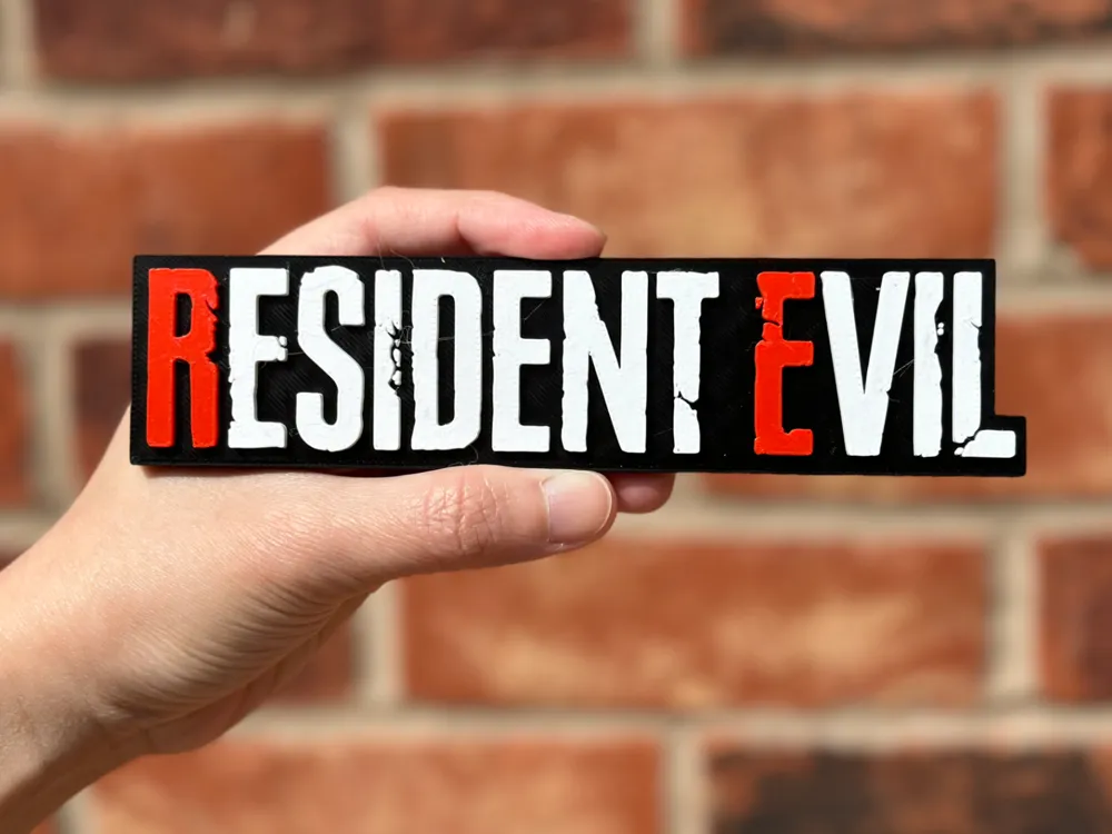 دکور دیواری و رومیزی لوگوی Resident Evil