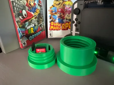 جای کارتریج بازی نینتندو سوییچ طرح لوله ماریو (Mario Warp Pipe)