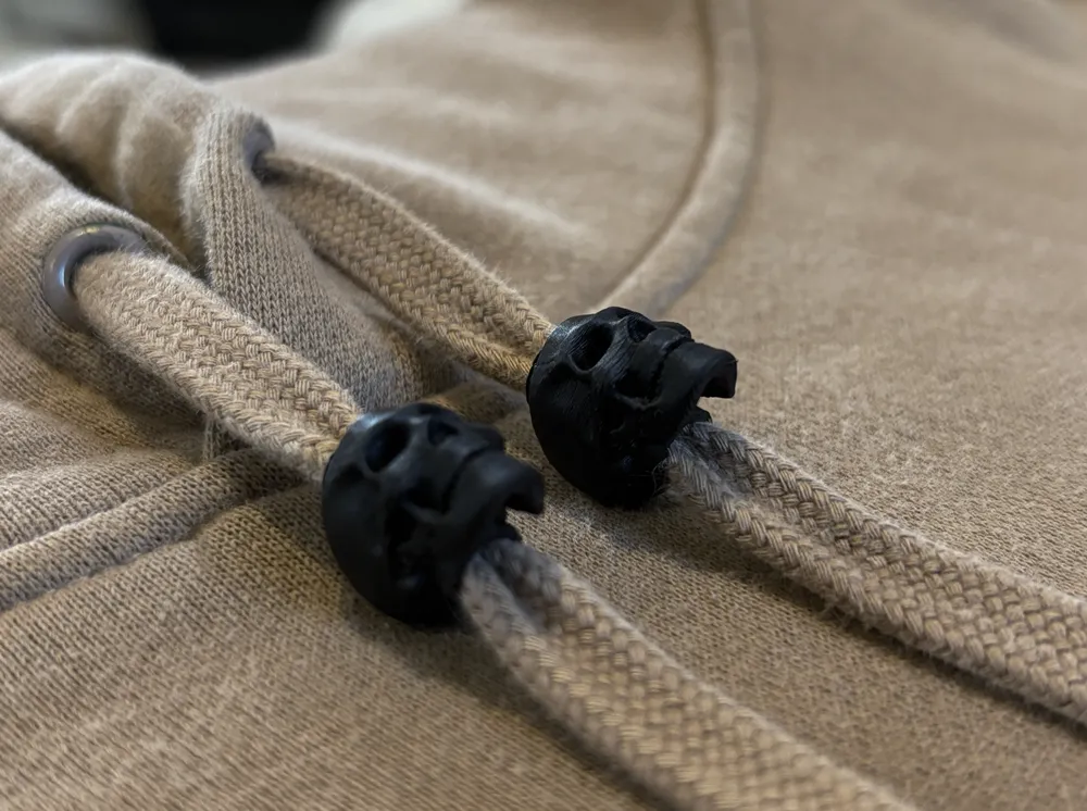 مهره بند لباس طرح جمجمه (Skull Drawstring Bead)