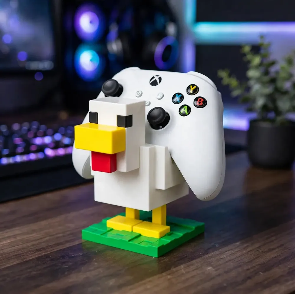 پایه نگهدارنده دسته بازی طرح مرغ ماینکرفت (Minecraft Chicken)